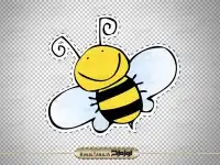 وکتور زنبور عسل کارتونی