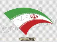 فایل دوربری با کیفیت پرچم ایران