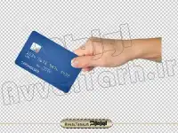 فایل png تصویر دوربری شده کارت عابر بانک در دست مرد