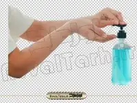 فایل png ضدعفونی دست با ژل