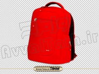فایل png کیف مدرسه ای قرمز