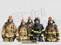 فایل png عکس دوربری شده گروه آتش نشانان