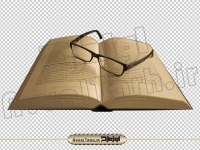 تصویر کتاب و عینک
