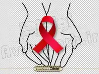 تصویر دست و روبان روز جهانی ایدز