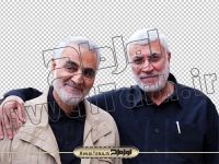 عکس دوربری شده ابومهدی المهندس و سلیمانی