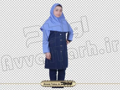 دوربری تصویر دانش آموز دختر دبیرستانی