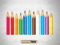 تصویر دوربری شده مداد رنگی
