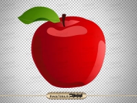 تصویر دوربری سیب قرمز