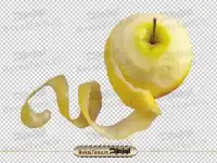 فایل دوربری شده سیب پوست گرفته