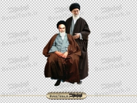 عکس دوربری با کیفیت رهبر و امام خمینی