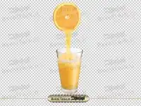 عکس دوربری شده آب پرتقال