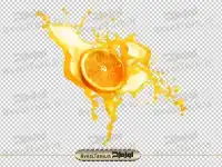برش پرتقال و آب پرتقال