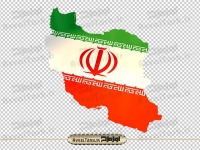 عکس png نقشه ایران به رنگ پرچم