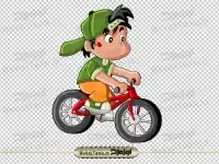 فایل دوربری پسر بچه دوچرخه سوار