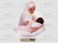 تصویر دوربری مادر در حال شیر دادن به نوزاد
