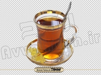 تصویر با کیفیت استکان چای با نبات