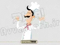 تصویر با کیفیت سرآشپز کارتونی