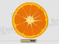 عکس با کیفیت برش پرتقال
