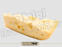 تصویر دوربری شده پنیر چدار