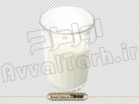 فایل png لیوان شیر