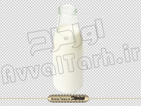 تصویر با کیفیت بطری شیر