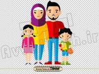 تصویر با کیفیت خانواده چهار نفره ایرانی