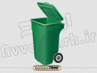تصویر دوربری شده سطل زباله