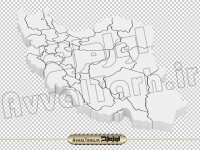 تصویر سه بعدی نقشه ایران