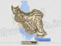 دوربری نقشه کوه های ایران