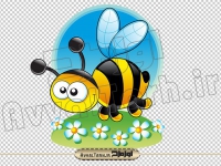 تصویر png زنبور عسل در طبیعت