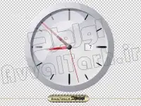 تصویر دوربری شده ساعت دیواری