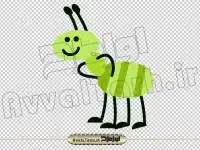 تصویر دوربری شده مورچه کارتونی