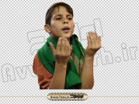 دانلود فایل دوربری png تصویر پسر بچه در حال دعا کردن