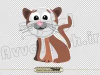 دانلود فایل دوربری png تصویر گربه کارتونی