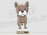 دانلود فایل دوربری png تصویر کارتونی سگ