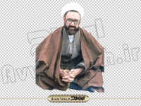 عکس دوربری شده حالت نشسته استاد شهید مطهری