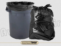 فایل دوربری شده سطل آشغال و کیسه زباله