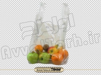 دانلود فایل png دوربری شده پلاستیک شفاف با میوه