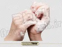 فایل png دوربری عکس با کیفیت شستن انگشتان دست
