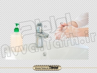 دانلود فایل png دوربری عکس با کیفیت شستن دست و شیر آب