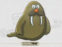 دانلود فایل vector عکس کارتونی شیر دریایی