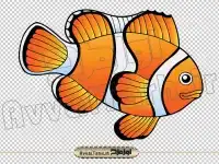 دانلود vector عکس کارتونی دلقک ماهی