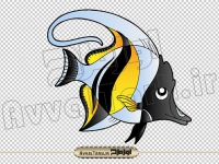 دانلود vector تصویر کارتونی ماهی