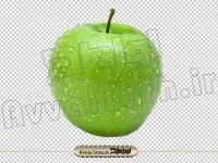 عکس دوربری شده سیب سبز
