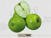 دانلود فایل png سیب های سبز