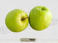 عکس با کیفیت دوربری شده دو سیب