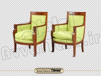 فایل تصویر دوربری شده دو عدد صندلی چوبی