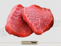 فایل تصویر دوربری شده دو تکه گوشت
