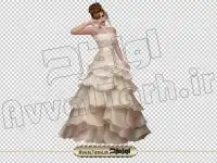 دانلود فایل png لباس عروس