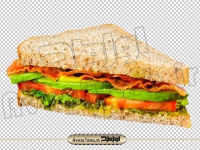 تصویر دوربری شده ساندویچ سبزیجات